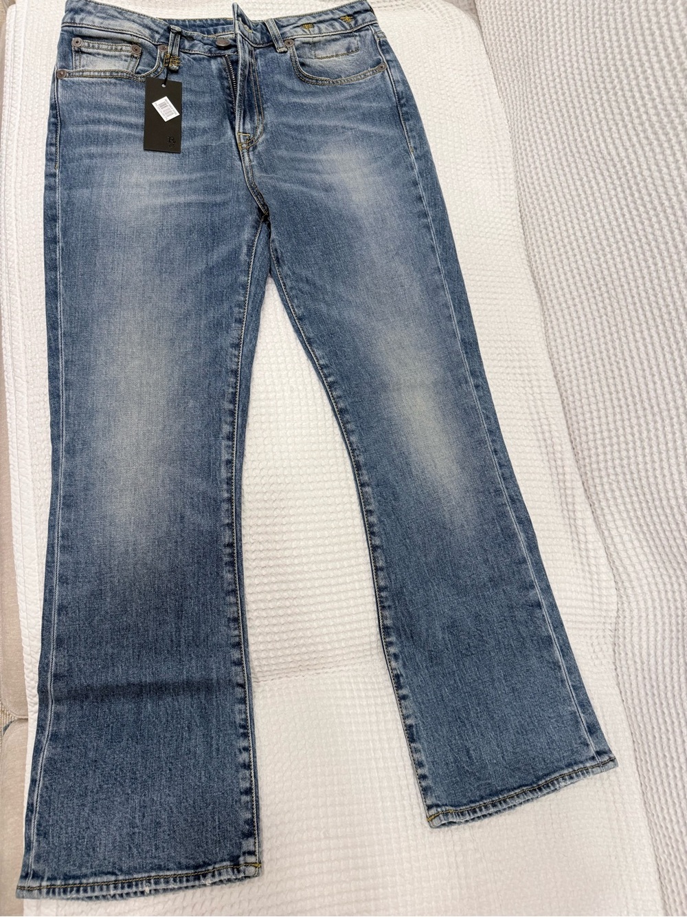 NWT R13 Classic Kick Fit Mid-Wash Blue (jasper) Women's Jeans size 27